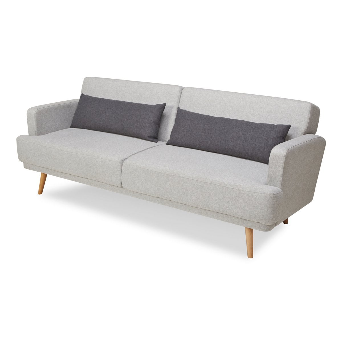 3-Sitzer-Sofa aus grauem Webstoff mit Liegefunktion | VIA X SELECTION