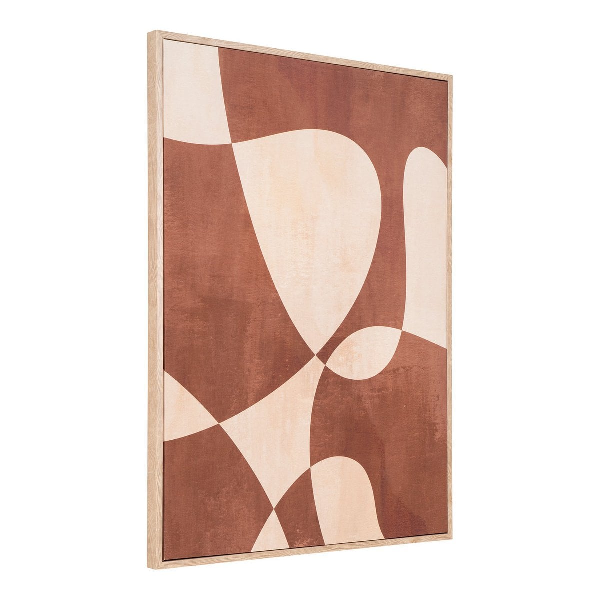 Abstrakter Leinwand-Print beige-braun, 50 × 70 cm | VIA X SELECTION