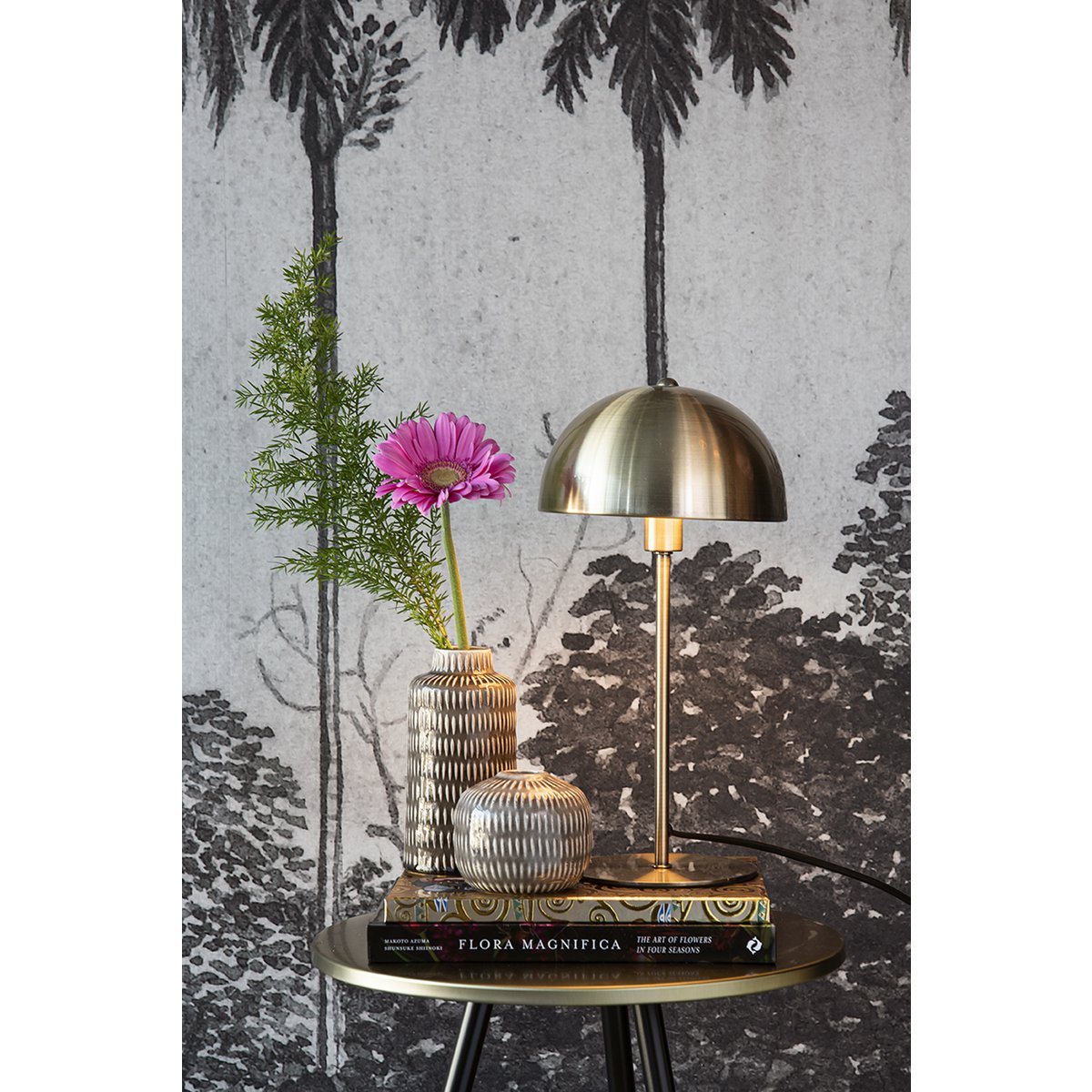 Leitmotiv Bonnet Tischleuchte in Gold | VIA X SELECTION