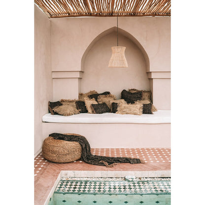 Pouf aus Wasserhyazinthe in Natur | VIA X SELECTION