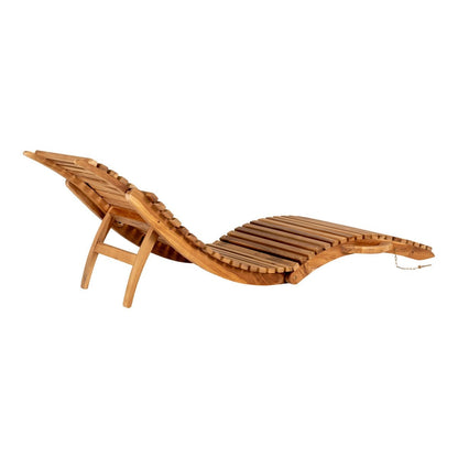 Sonnenliege aus Teakholz, 160 × 50 cm | VIA X SELECTION
