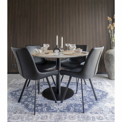 Teppich aus Chenille-Polyester blau, 160 × 230 cm | VIA X SELECTION