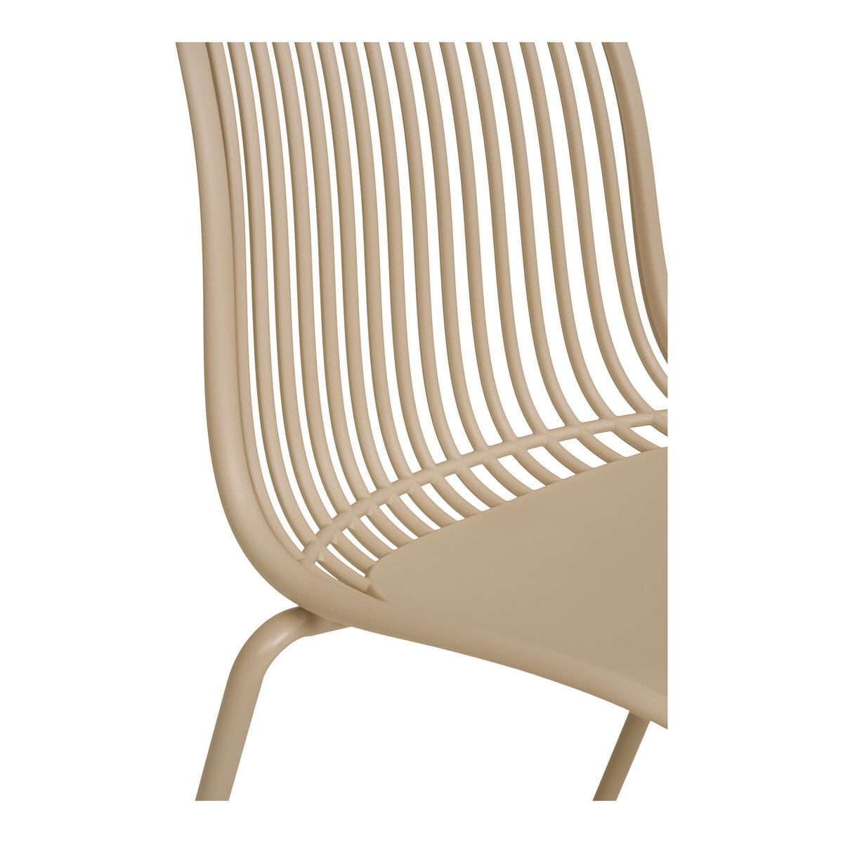 Stapelbarer Gartenstuhl in Sand, 4er-Set | VIA X SELECTION