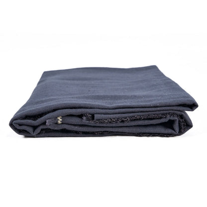 Leinentischdecke in Schwarz-Natur, 150 × 250 cm | VIA X SELECTION