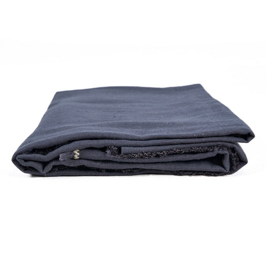 Leinentischdecke in Schwarz-Natur, 150 × 250 cm | VIA X SELECTION