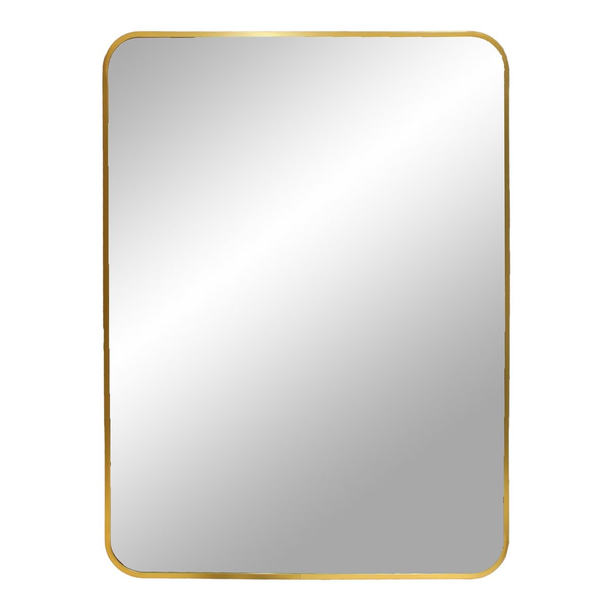 Rechteckiger Wandspiegel mit Aluminiumrahmen, 50 × 70 cm | VIA X SELECTION