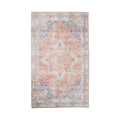 Teppich aus Chenille-Polyester blau-orange, 160 × 230 cm | VIA X SELECTION