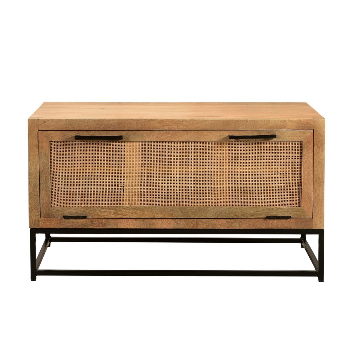Niedriger Schuhschrank mit Rattanfront 40 × 84,5 × 48 cm | VIA X SELECTION
