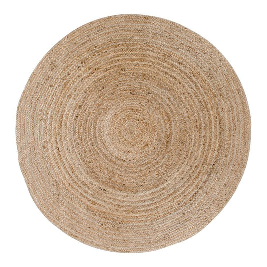 Großer runder Teppich aus Jute natur, Ø 180 cm | VIA X SELECTION