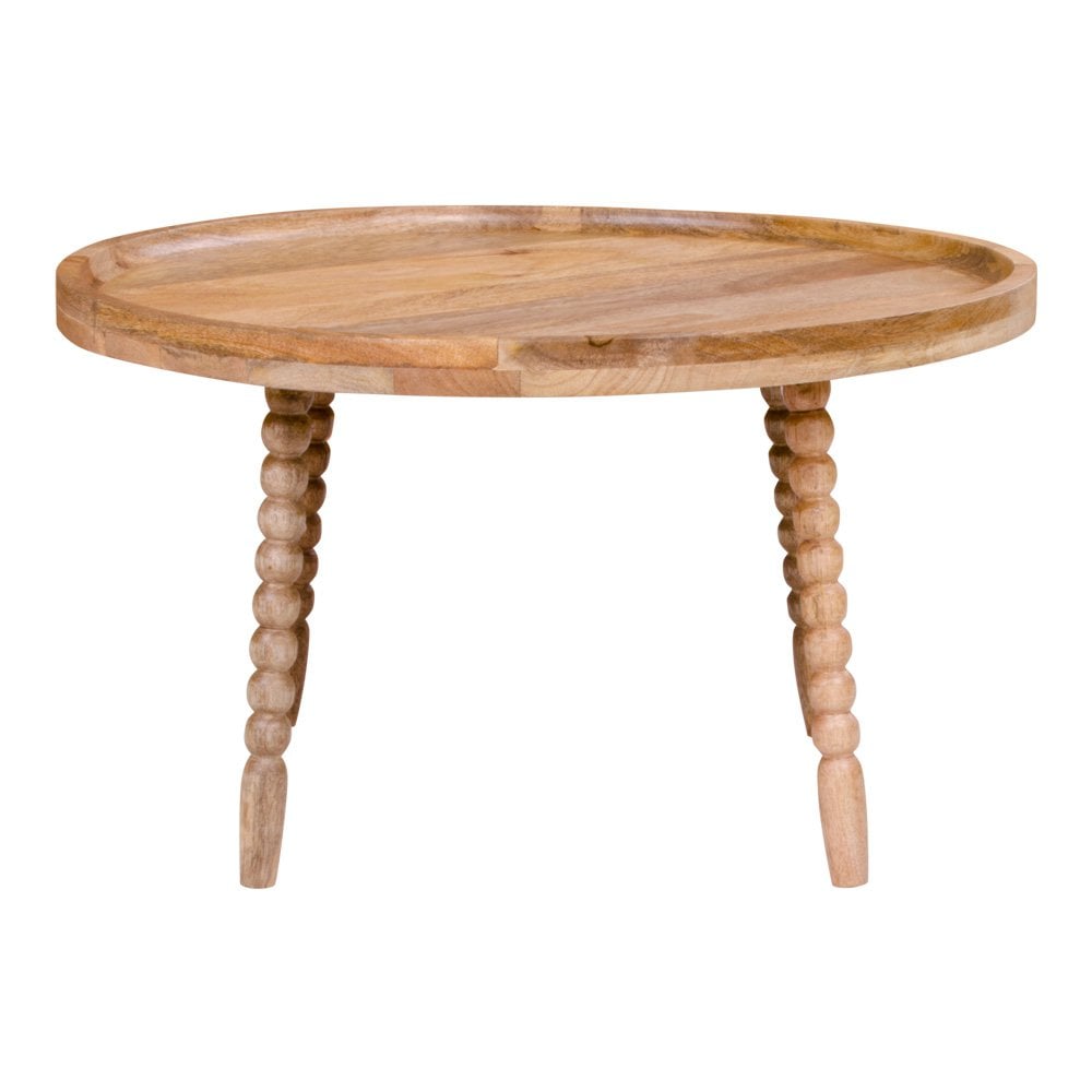 Runder Couchtisch aus Mangoholz, Ø, 60 × 35 cm | VIA X SELECTION