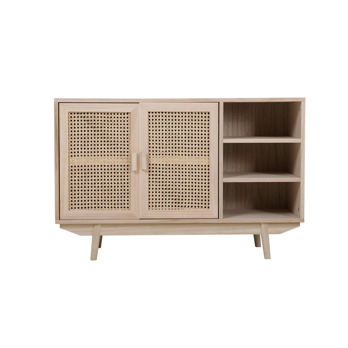 Sideboard mit Rattanfront, 36 × 100 × 65 cm | VIA X SELECTION