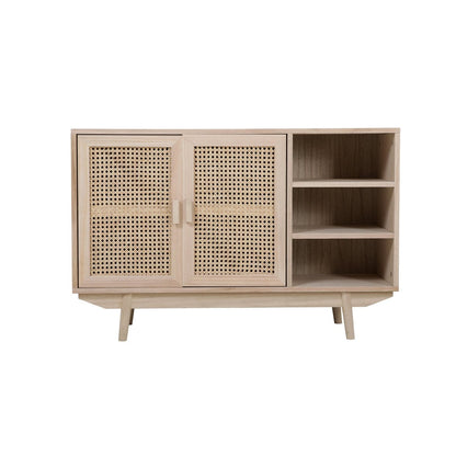 Sideboard mit Rattanfront, 36 × 100 × 65 cm | VIA X SELECTION