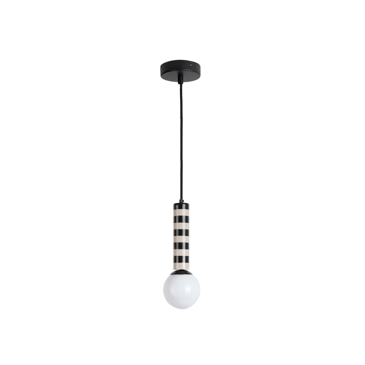 Leitmotiv Rayado Pendelleuchte in Grau | VIA X SELECTION