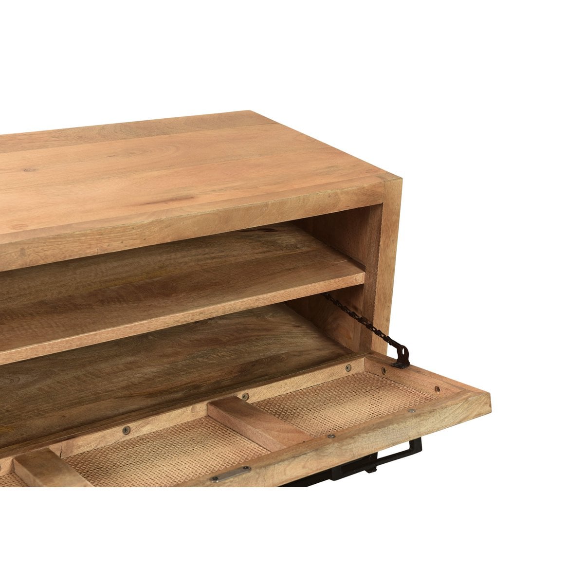 Niedriger Schuhschrank mit Rattanfront 40 × 84,5 × 48 cm | VIA X SELECTION