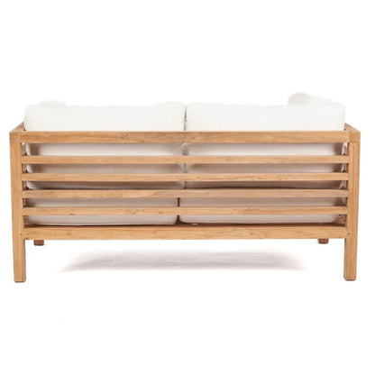 Modulares Outdoor-Sofa aus Teakholz als 2-Sitzer | VIA X SELECTION