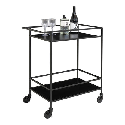 Barwagen in Schwarz, 68 × 40 × 79 cm | VIA X SELECTION