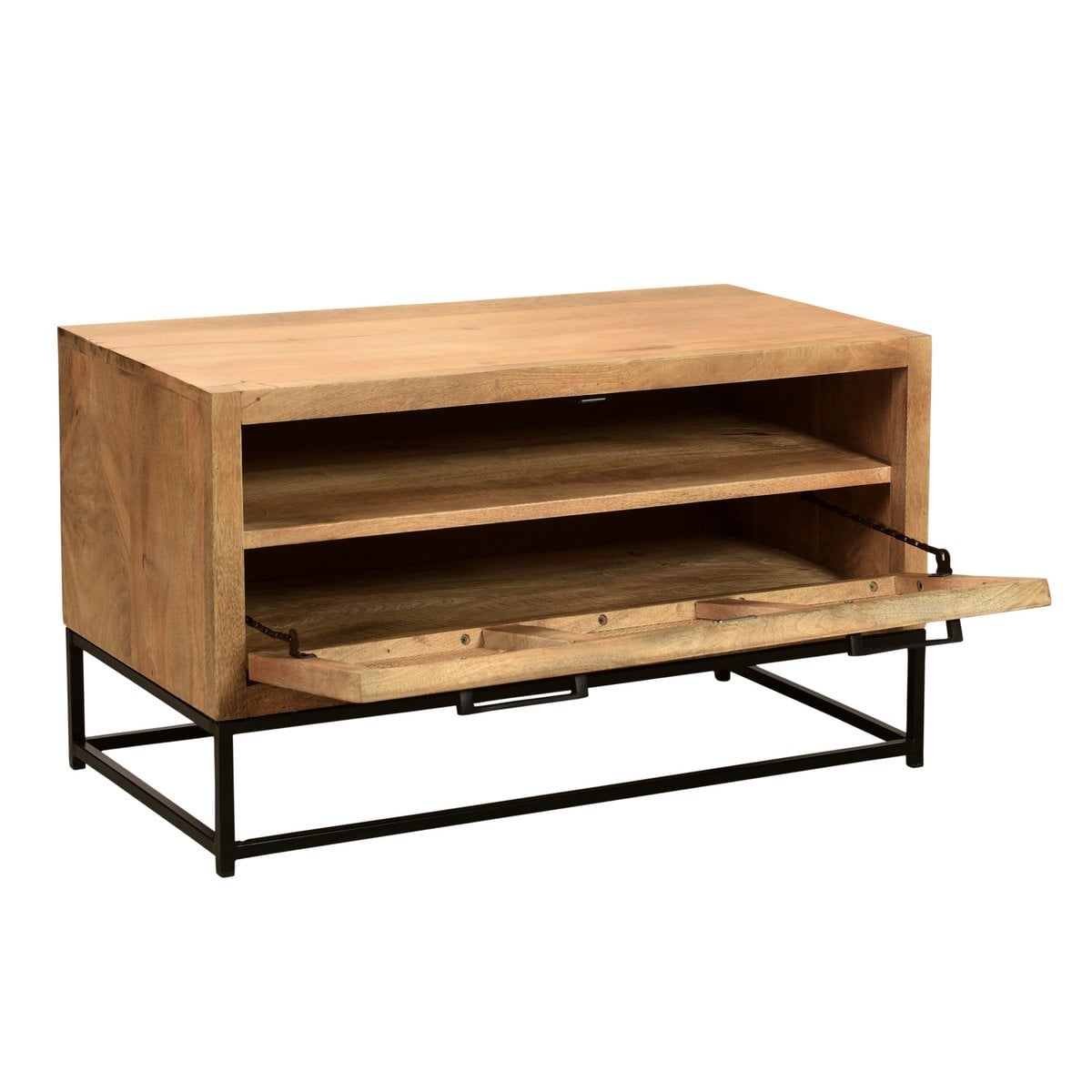 Niedriger Schuhschrank mit Rattanfront 40 × 84,5 × 48 cm | VIA X SELECTION