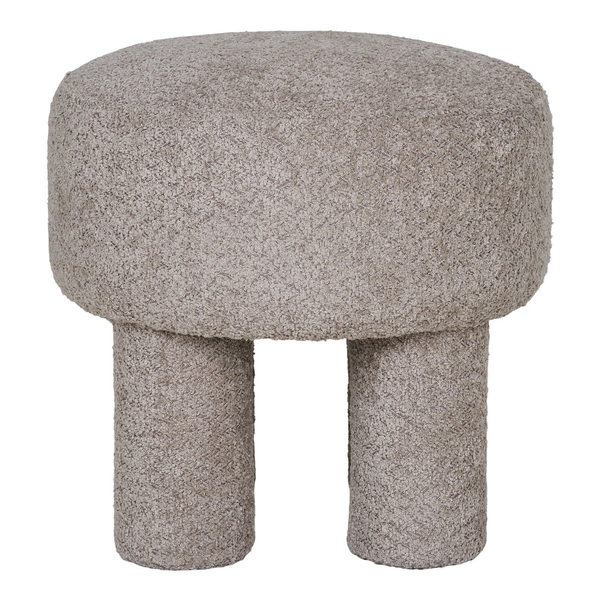 Kubischer Polsterpouf in Grau | VIA X SELECTION