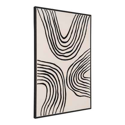 Schwarz-weißer Leinwand-Print 60 × 90 cm, Motiv 2 | VIA X SELECTION