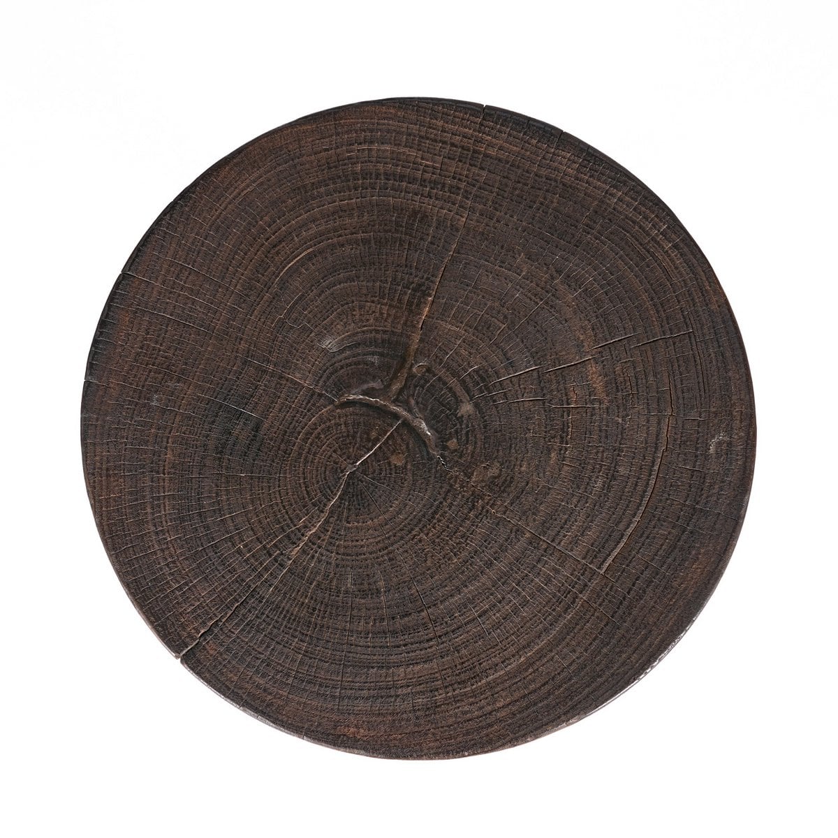 Dreibein-Beistelltisch in Dunkelwalnuss, 40 × 40 × 60 cm | VIA X SELECTION