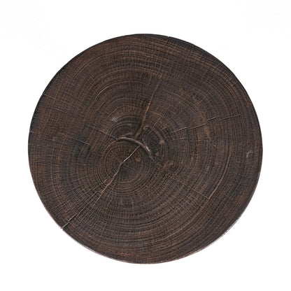 Dreibein-Beistelltisch in Dunkelwalnuss, 40 × 40 × 60 cm | VIA X SELECTION