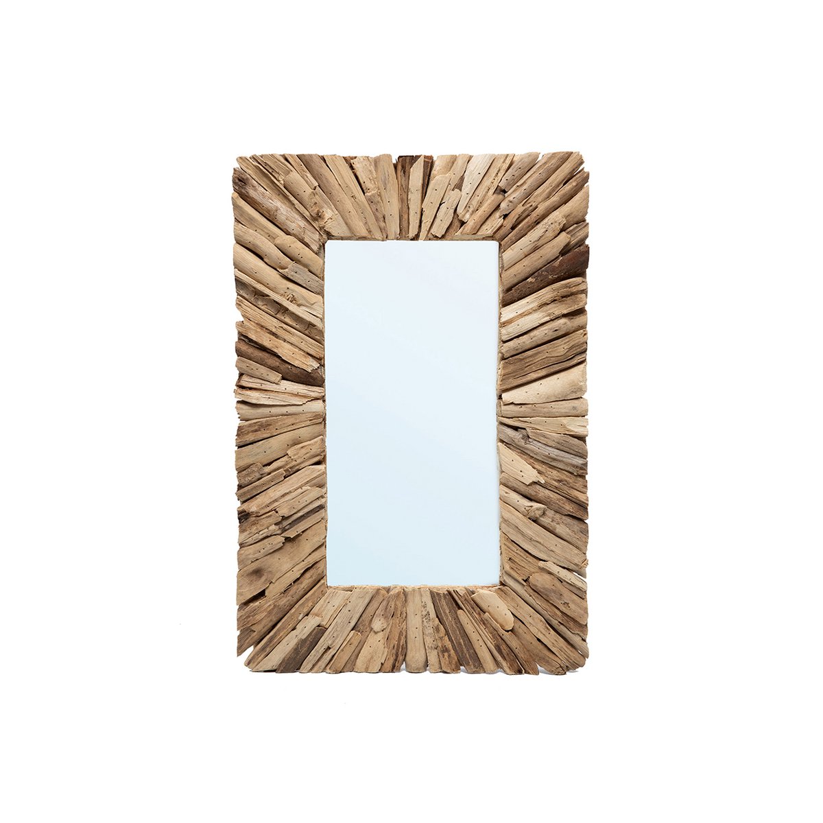 Wandspiegel mit Treibholzrahmen natur, 60 × 41 cm | VIA X SELECTION