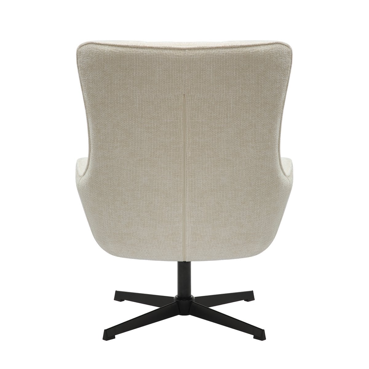 Drehsessel aus Chenille in Beige | VIA X SELECTION