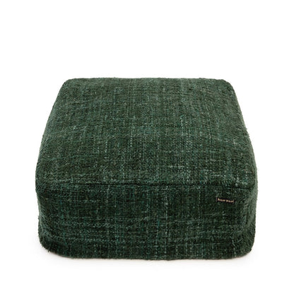 Baumwoll-Pouf Waldgrün | VIA X SELECTION