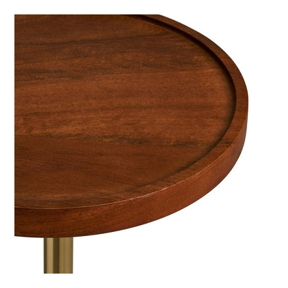 Beistelltisch aus Mangoholz und Stahl, Ø, 30 × 56 cm | VIA X SELECTION