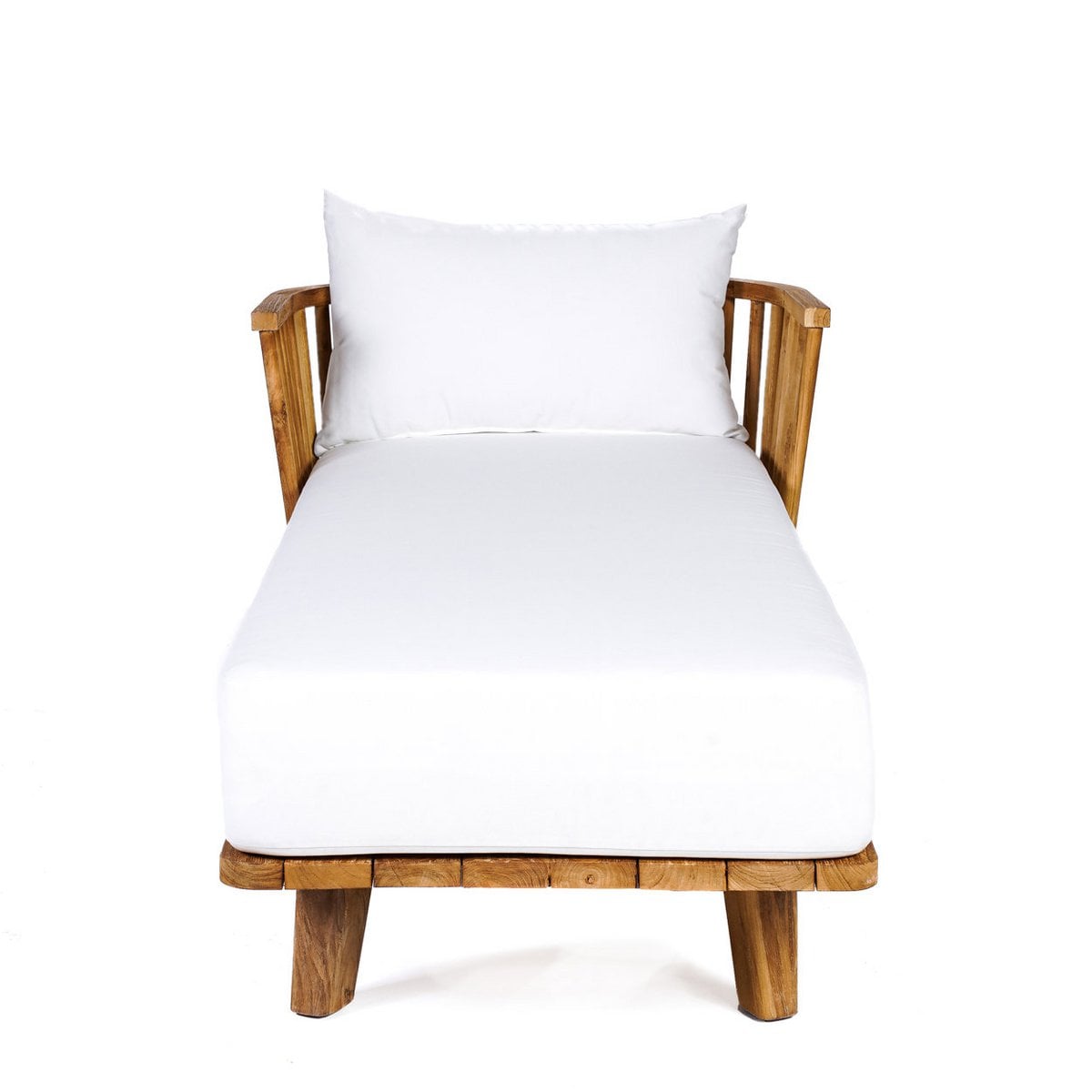 Daybed aus recyceltem Teakholz mit Outdoor-Kissen | VIA X SELECTION