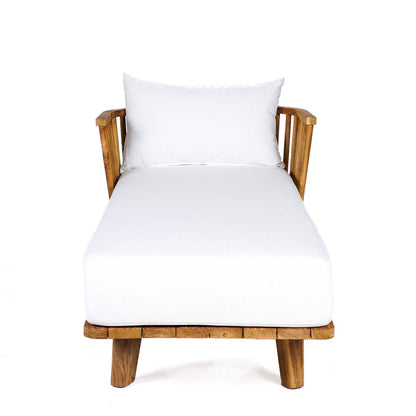 Daybed aus recyceltem Teakholz mit Outdoor-Kissen | VIA X SELECTION