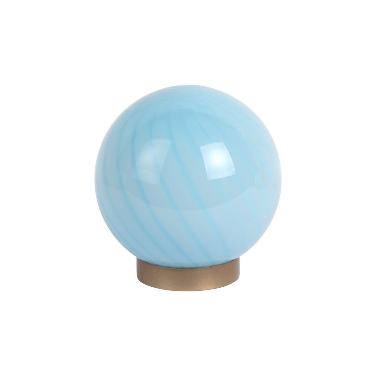Leitmotiv Summer Globe Small Tischleuchte aus Glas in in Blau | VIA X SELECTION