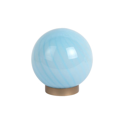Leitmotiv Summer Globe Small Tischleuchte aus Glas in in Blau | VIA X SELECTION