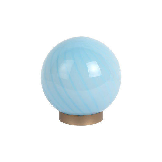Leitmotiv Summer Globe Small Tischleuchte aus Glas in in Blau | VIA X SELECTION