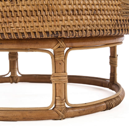 Rundes Rattan-Tablett in Naturbraun, Ø 50 cm | VIA X SELECTION