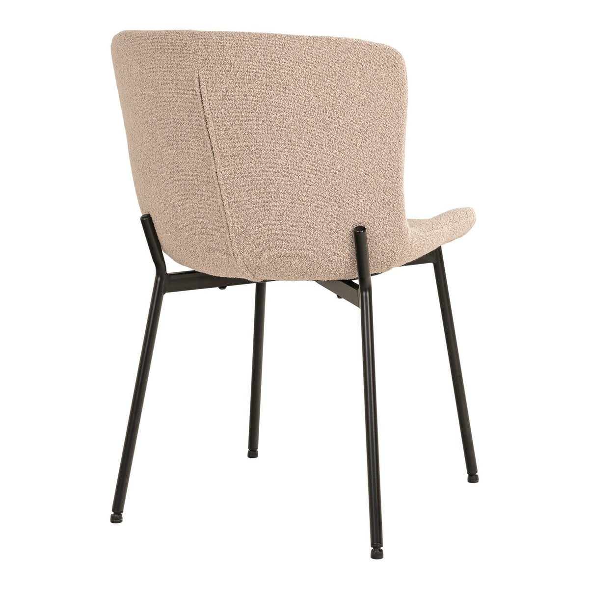 Esszimmerstuhl aus Bouclé beige im 2er-Set | VIA X SELECTION