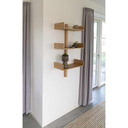 Wandregal aus Bambus natur, 50 × 25 × 102 cm | VIA X SELECTION