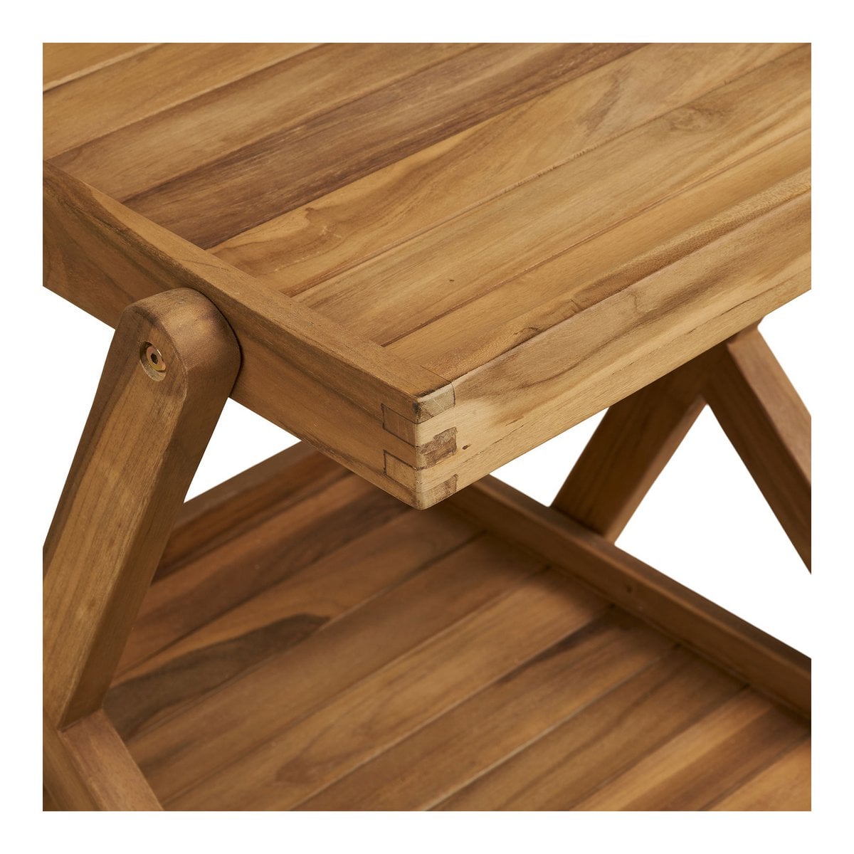 Servierwagen aus Teak, 86 × 50 × 81 cm | VIA X SELECTION