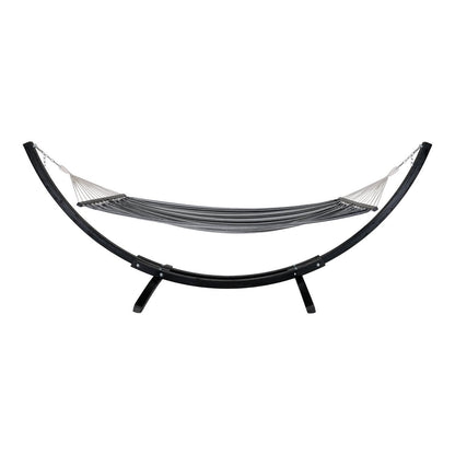 Hängematte mit Gestell in Grau-Schwarz 320 cm | VIA X SELECTION
