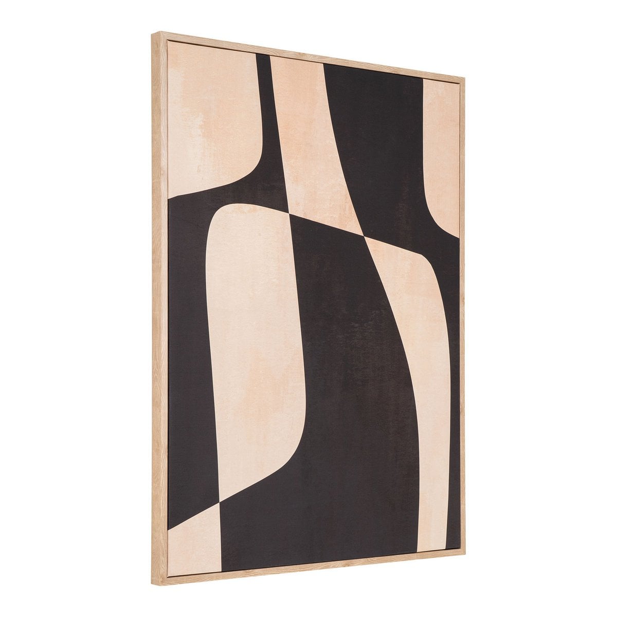 Abstrakter Leinwand-Print beige-schwarz, 50 × 70 cm | VIA X SELECTION