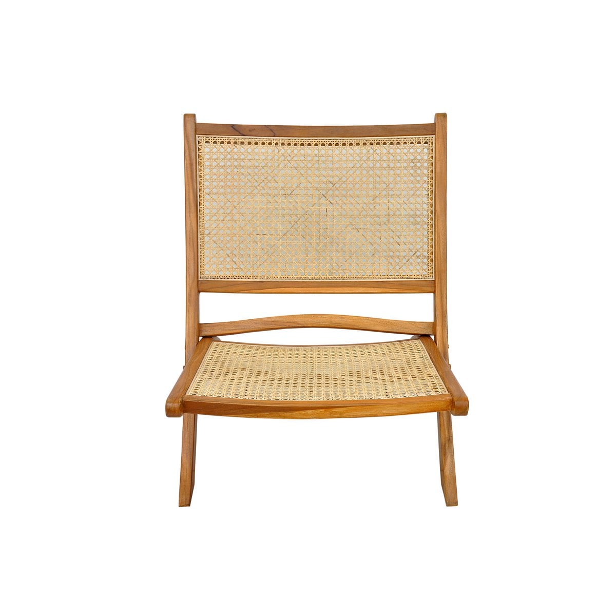 Klappstuhl aus Rattan Braun | VIA X SELECTION