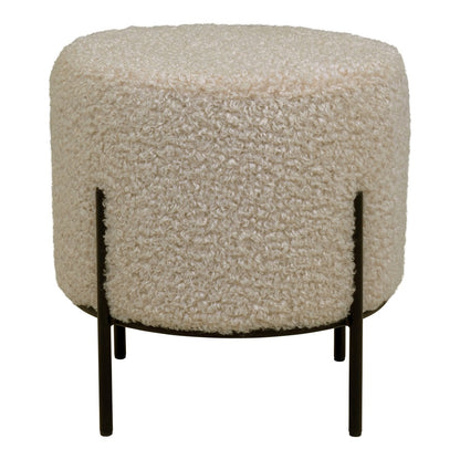 Pouf in Lammfelloptik Taupebraun | VIA X SELECTION