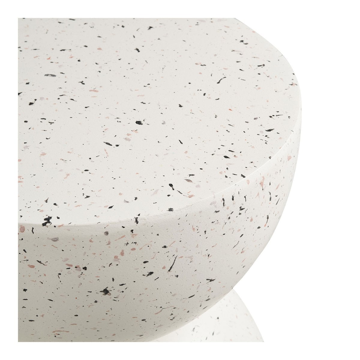 Runder Beistelltisch in Terrazzo-Optik, Ø, 40 × 45 cm | VIA X SELECTION