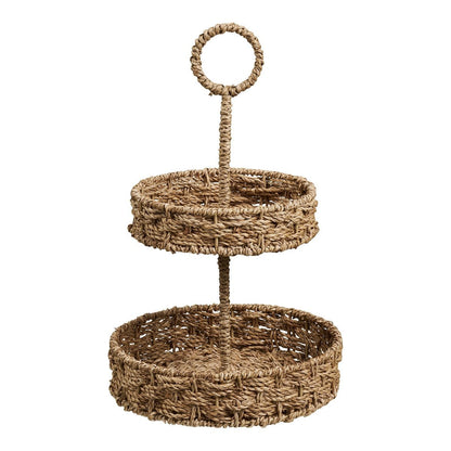 Hohes Seegras-Tablett Ø 25 × 40,5 cm | VIA X SELECTION