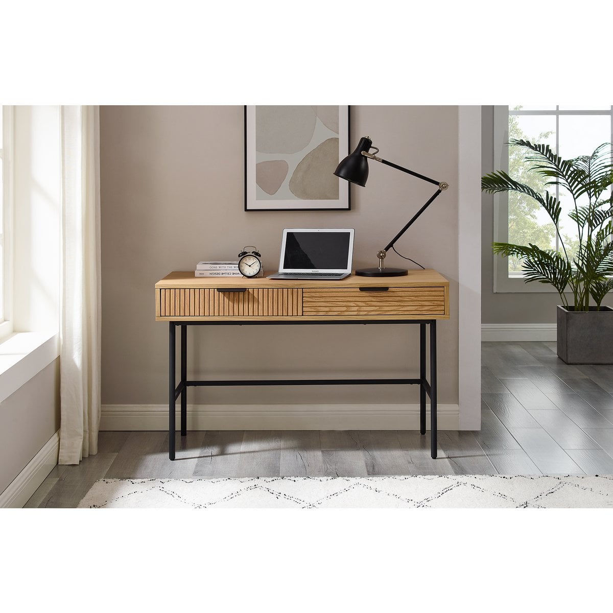 Schreibtisch mit zwei Soft-Close-Schubladen, 120 × 60 cm | VIA X SELECTION