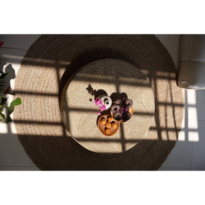 Großer Pouf aus Seegras mit Flechtmuster | VIA X SELECTION