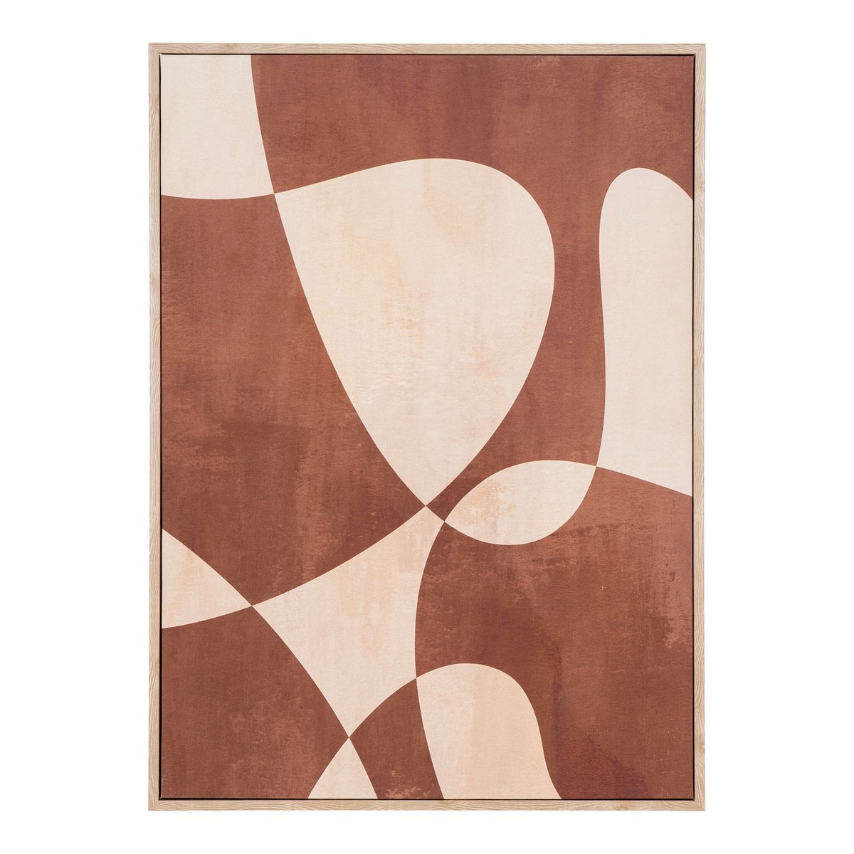 Abstrakter Leinwand-Print beige-braun, 50 × 70 cm | VIA X SELECTION