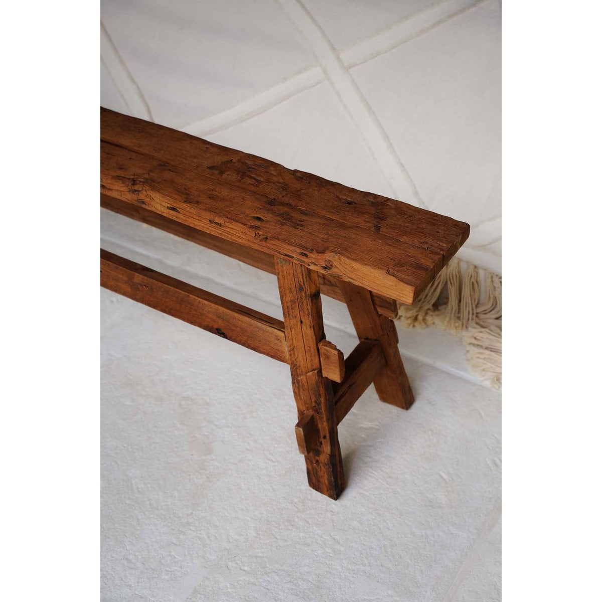 Sitzbank aus Holz natur 150 cm mit schmalem Format | VIA X SELECTION
