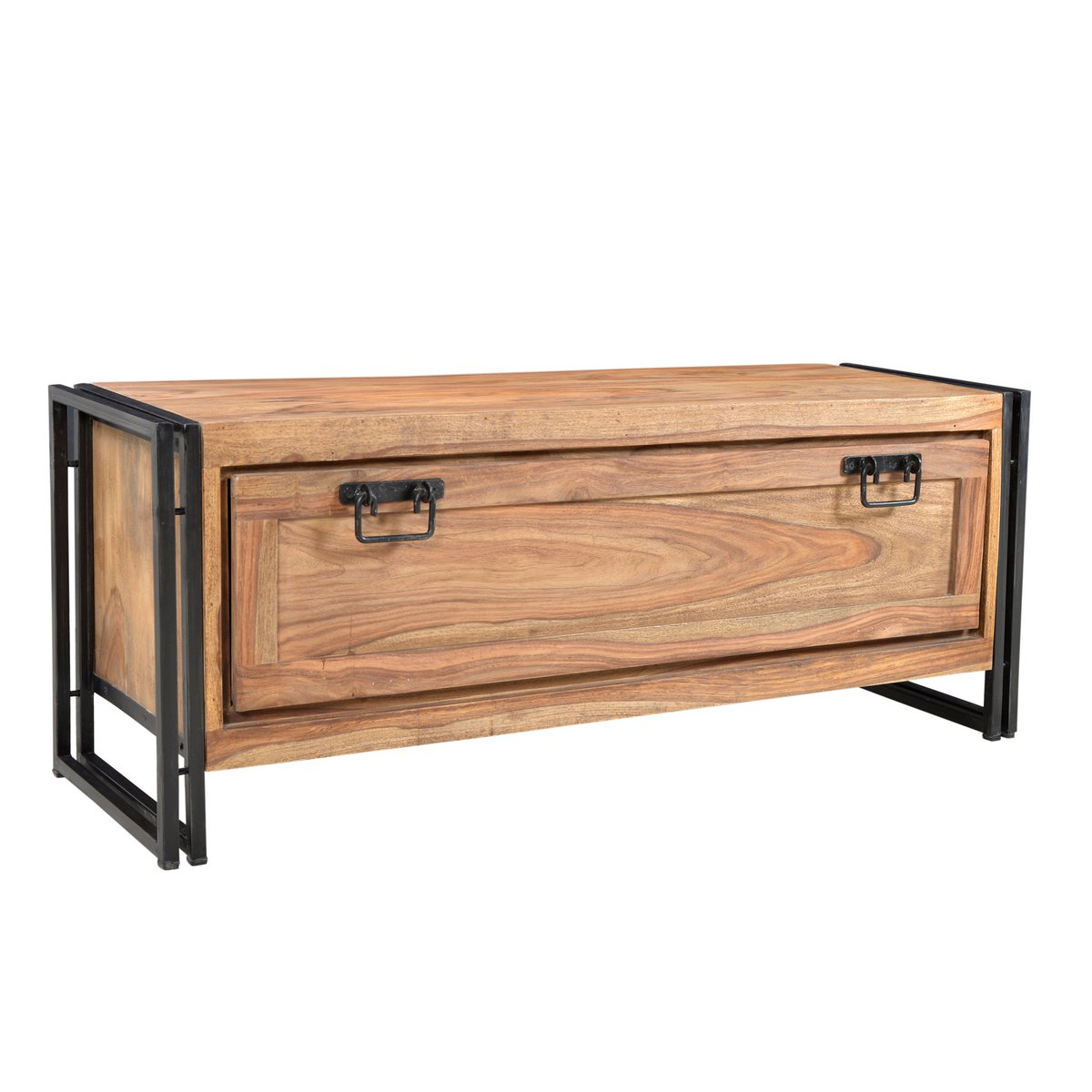 Breiter Schuhschrank aus Akazienholz, 40 × 130 × 50 cm | VIA X SELECTION