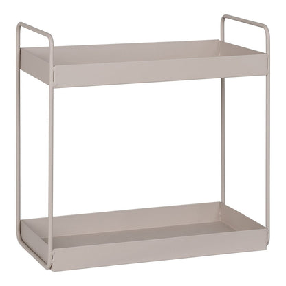 Kleines Regal mit 2 Ebenen beige, 30 × 15 × 31 cm | VIA X SELECTION